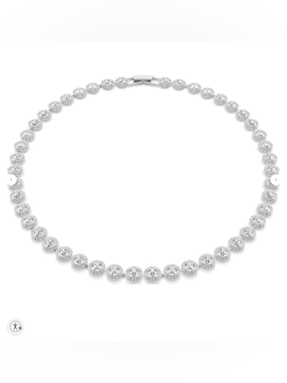 Swarovski Una Angelic Necklace
Round cut, Medium, White, Rhodium plated